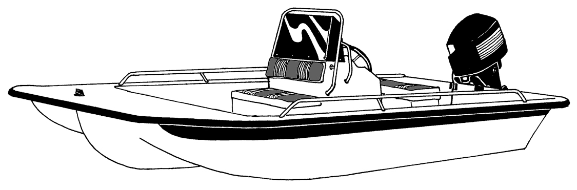 Center Console Bay Boat side profile