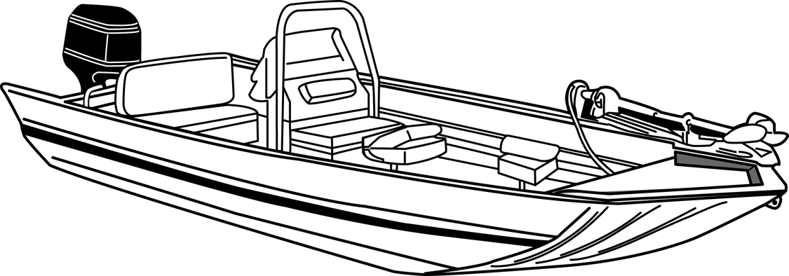 Modified-V Jon Boat with High Center Console side profile