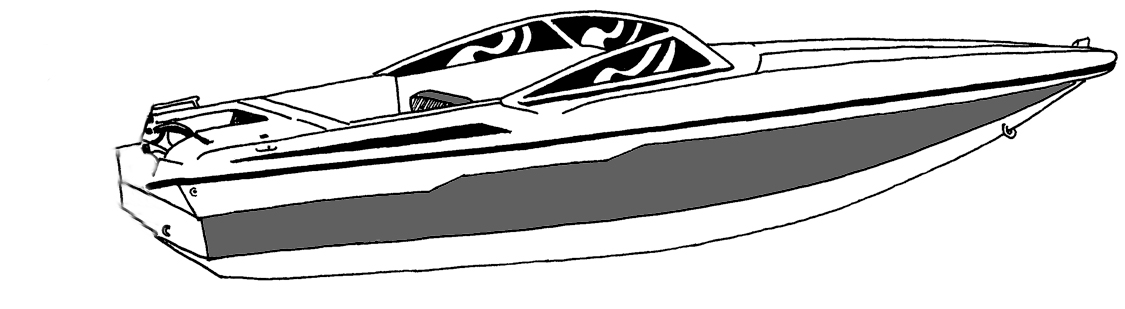 Low-Profile Ski Boat side profile