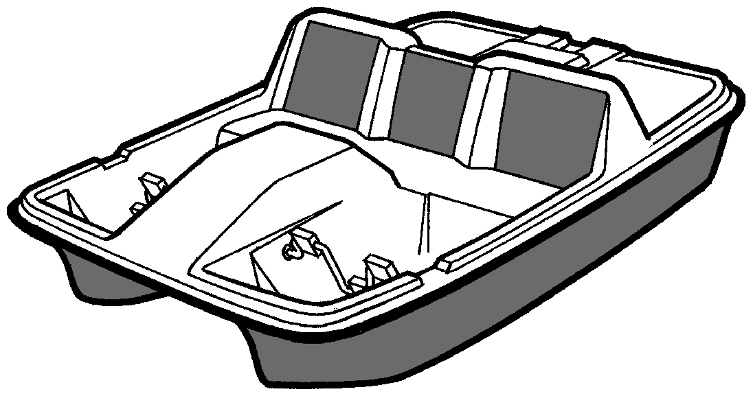 Paddle Boat side profile