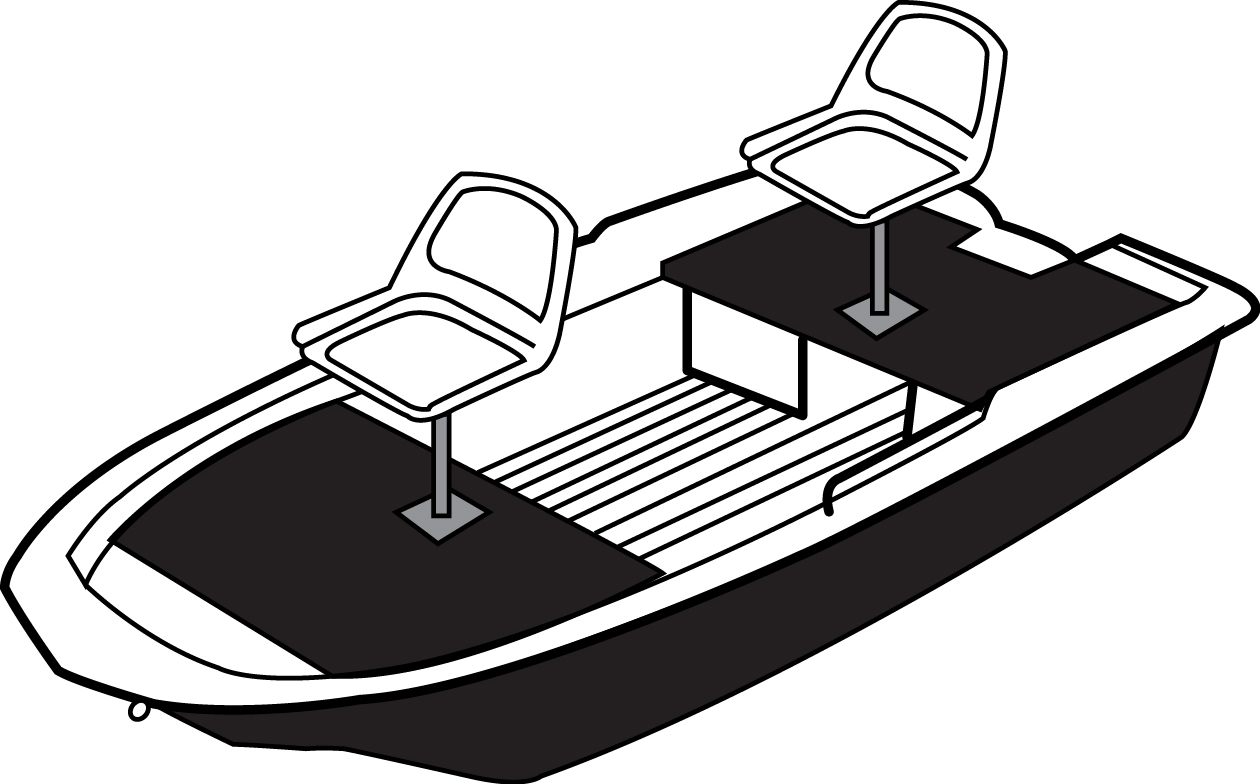Molded-Hull Jon Boat side profile