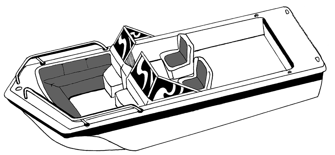 Tri-Hull Runabout side profile