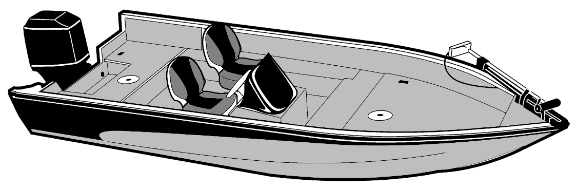 V-Hull Fishing Boat with Side Console side profile