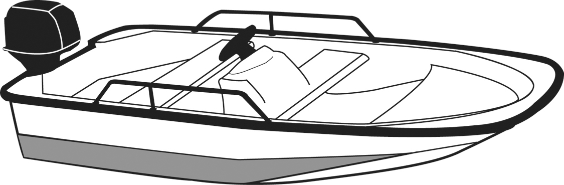 Whaler-Style Boat with Side Rails side profile