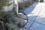 Staked portion of the pool cover