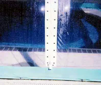 Aqua Ameri-dome - Up close view of standard zipper entry.