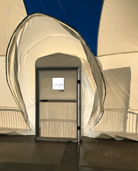 airlock door front view