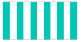 Aquamarine-and-white striped dome roof pattern
