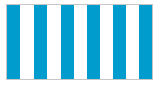 Blue-and-white striped dome roof pattern