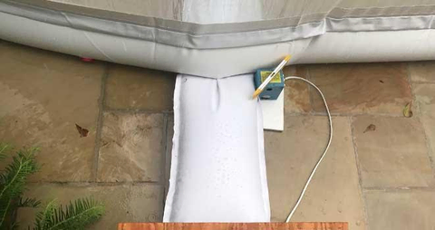 Water Tube Anchoring sample for a Pool Dome