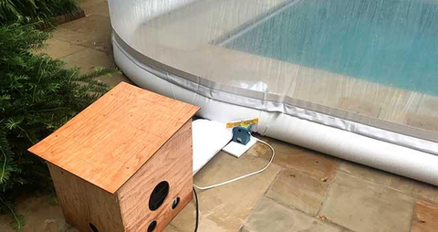 Water Tube Anchoring sample for a Pool Dome
