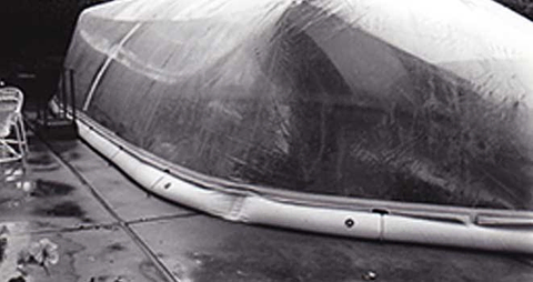Water Tube Anchoring sample for a Pool Dome