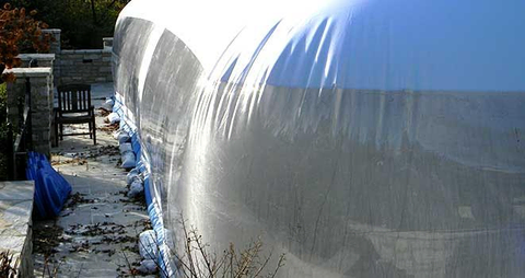 Water Tube Anchoring sample for a Pool Dome