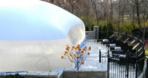 Water Tube Anchoring sample for a Pool Dome