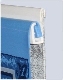 Beaded above ground liner attachment
