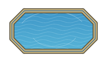 Grecian inground pool shape diagram