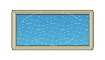 Rectangle inground pool shape diagram