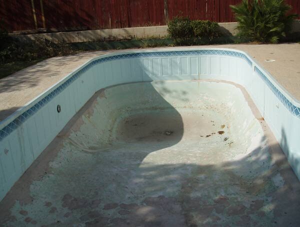 Pool Liner Retrofit 2: Before