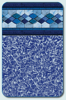 Sapphire Bahama Pale Blue Liner Pattern