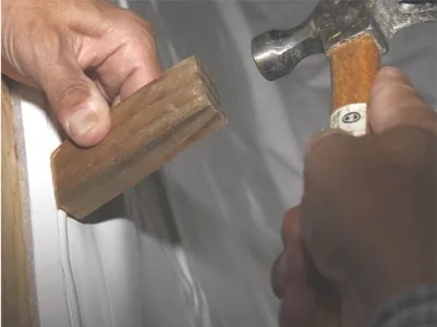 Tapping T-Lock into the track