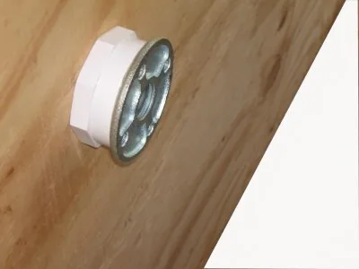 Exterior flange around the support opening