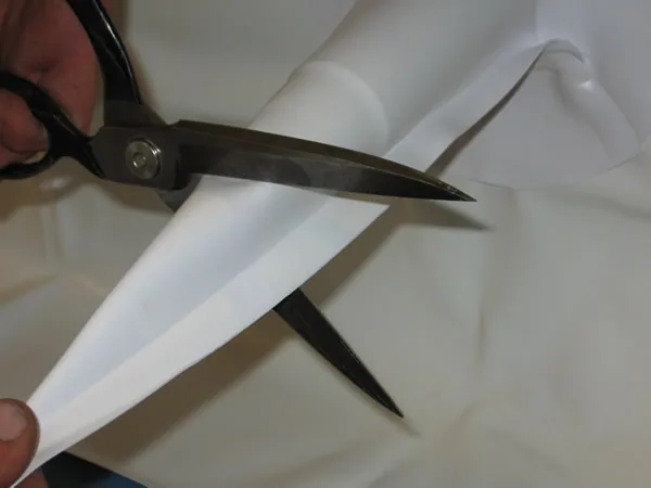 Cutting the hat to size